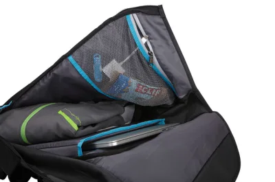 RUCSAC THULE, pt. notebook de max. 15 inch, 1 compartiment, buzunar frontal x 3 | buzunar lateral x 2, waterproof, nylon, negru, "TSDP-115 DARK SHADOW" / 3205289