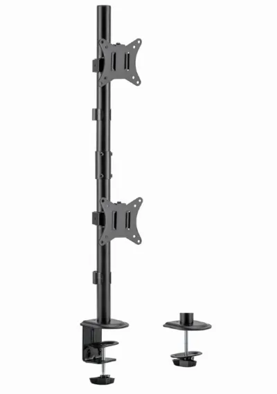 SUPORT de birou Gembird, pt 2 TV/monitor plat, diag. max 17-32 inch, rotatie, inclinare, pivotare, max 9 kg, "MA-D2-02"