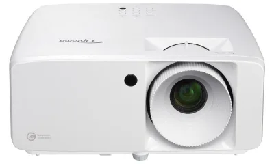 Videoproiector Optoma ZH361, DLP laser FHD 1920*1080, 4.000 lumeni, contrast dinamic 2.000.000:1, 16:9/ 4:3, 30.000 ore, distanta maxima de proiectie 9.8 m, dimensiune maxima imagine 7.62 m/ 300", 2x HDMI 2.0, USB-A power 1.5A, RS232, RJ45, audio out,