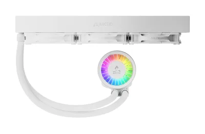 COOLER Arctic "Liquid Freezer III Pro 360 A-RGB W", skt. LGA1851, LGA 1700, AM4, AM5, racire cu lichid, 3 x 120mm, 600 - 3000 RPM, iluminare RGB adresabi, alb "ACFRE00188A" (timbru verde 2.00 lei)