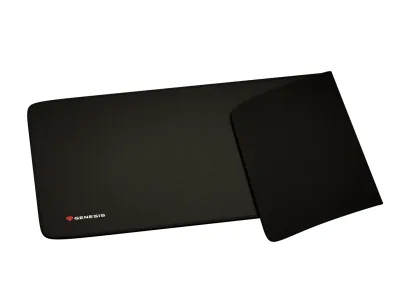 Mousepad Genesis Carbon 500 Maxi Logo, material cauciuc + textil, dimensiuni 900x450x2.5 mm, negru