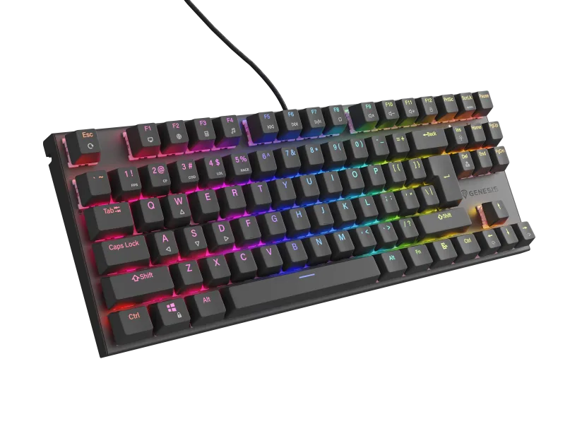Tastatura Mecanica Gaming Genesis Thor 303 TKL, RGB, USB, negru