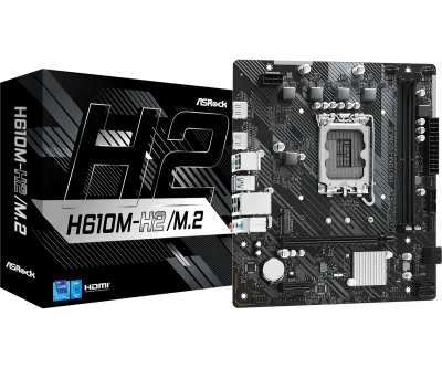 Placa de baza ASRock H610M-H2/M.2, Socket 1700, DDR4, Micro-ATX