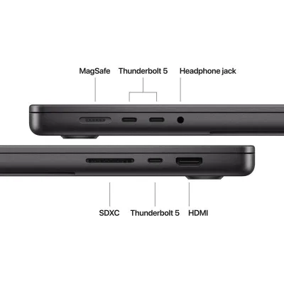 MacBook Pro 16.2"/Apple M5 Max (CPU 18-core, GPU 40-core, Neural Engine 16-core)/128GB/2TB - Space Black - NANO TEXTURE Display -140W ADAPTER - US ENGLISH KB - 2026 (CTO from MGEE4RO/A)