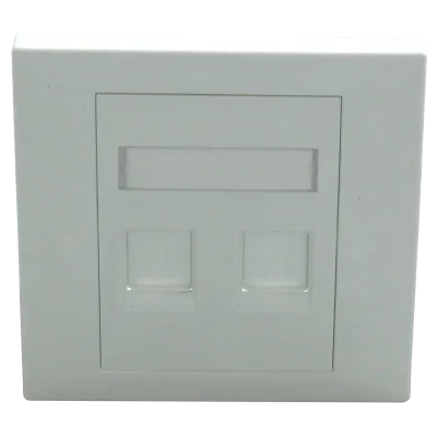Faceplate Keystone RJ45,86x86, 2 porturi, EMTEX, "EMT-FP8686-2"
