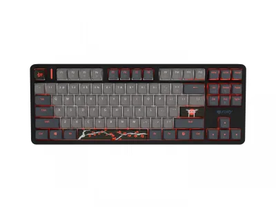Tastatura Mecanica Gaming FURY Kanabo K6, USB, Negru si Gri
