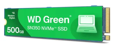 WD GREEN SSD 500GB NVME M.2PCIE/GEN3 X2 3Y WARRANTY SN35 "WDS500G2G0C-00CDH0"