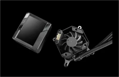 Cooler Procesor ASUS ROG Ryujin II 240 ARGB, Lichid, 12 cm, 2 ventilatoare, aRGB