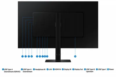 Monitor Samsung 32" LS32D600UAUXEN, Diagonal (inch): 32, Diagonal (cm): 81, Aspect ratio: 16:9, Panel: IPS, Resolution: 2560x1440, Refresh Rate: 100Hz, Response time GtG: 5ms, Brightness (max): 350 cd/m², Contrast (static) : 1000:1, Contrast (dynamic):