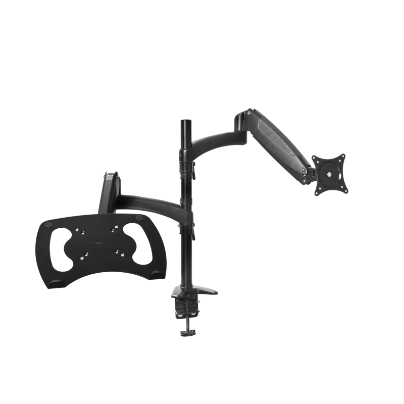 Brat monitor/laptop Trust Mara, greutate maxima suportata 16 kg, VESA 75x75mm, 100x100mm, dimensiune maxima laptop 32 "