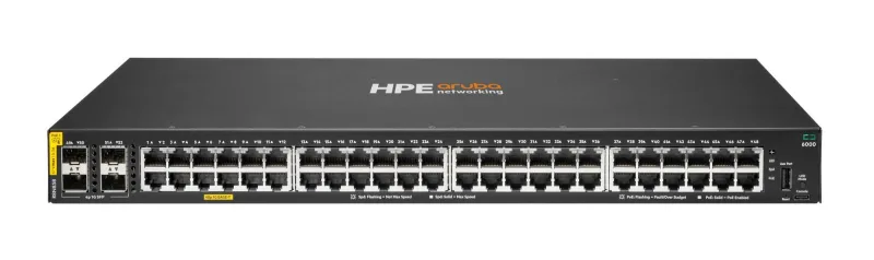 NET SWITCH 48PORT CL4 4SFP/POE 6000 R8N85B ARUBA BY HPE "R8N85B" (timbru verde 2 lei)