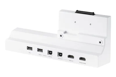 Tray conectivitate pentru display interactiv SAMSUNG Flip 2 55"/65"; HDMI Out, Conectivitate NFC pentru proiectarea telefonului pe display; aduce mufele din spate in fata pentru convenienta.