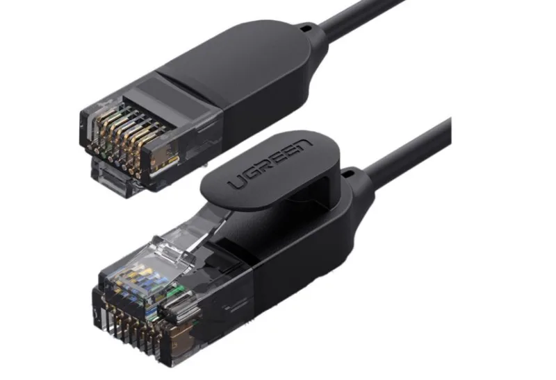 PATCH CORD UTP Ugreen Cat6A, "NW122" fire din cupru OD2.8, viteza maxima 10 Gbps, 10m, negru "70656" (timbru verde 0.18 lei) - 6957303876563