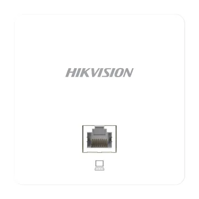 Wi-Fi 5 1200M In-Wall Access Point Hikvision DS-3WAP521-SI 2 Gigabit LAN Ports with 1 PoE Input 802.11ac Wave 2 1167 Mbps 86 mm Wall Junction Box for Easy Installation 50+ Concurrent User Connections Auto RF Optimization Support Intelligent Fast Roaming