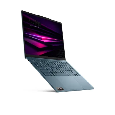 14 Yoga Slim 7 14AGP11, WUXGA OLED, Procesor AMD RyzenTM AI 7 445, 16GB LPDDR5X, 1TB SSD, AMD Radeon 840M, Win 11 Home, Tidal Teal, 3Yr Onsite Premium Care "83QS002MRM" (timbru verde 3.5 lei)
