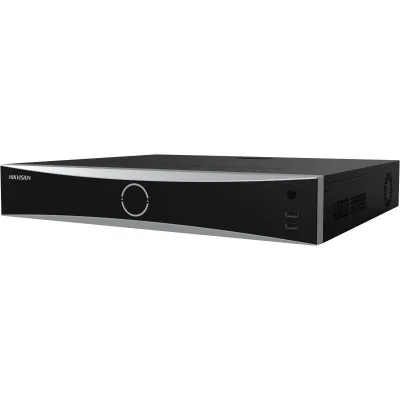 NVR Hikvision 16 canale DeepinMind IDS-7716NXI-M4/16P/X; 2-ch@32 MP/2- ch@24 MP/4-ch@12 MP/8-ch@8 MP/16-ch@4 MP, H.265+/H.265/H.264+/H.264, iesiri: 2x HDMI, 1x VGA, 1x CVBS BNC (1.0 Vp-p, 75 Ω), 4x SATA max 16TB pe HDD, AI by NVR: Facial recognition,