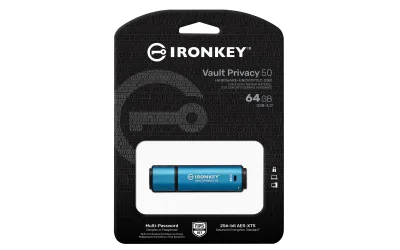 Memorie USB Kingston Vault Privacy 50 64 GB, USB Type-A, Negru