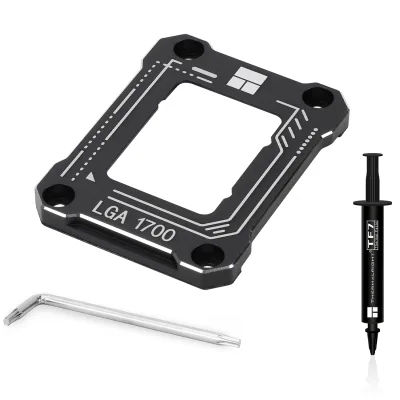 Contact Frame Thermalright "LGA 17XX-BCF-Black", compatibil skt. Intel LGA1700 gen 12/13/14, aluminiu, negru, 54x70x6mm, include surubelnita L, "LGA 17XX-BCF-Black"