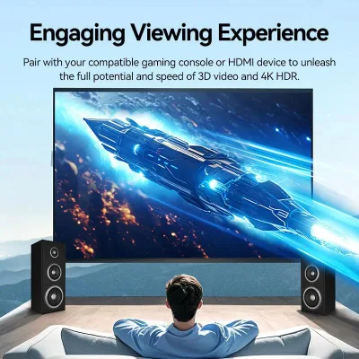 Cablu video Vention, HDMI (T) la HDMI (T), 0.75m, rezolutie 4K la 60Hz, conectori auriti, negru-albastru, "AACBE" (timbru verde 0.08 lei) - 6922794732636
