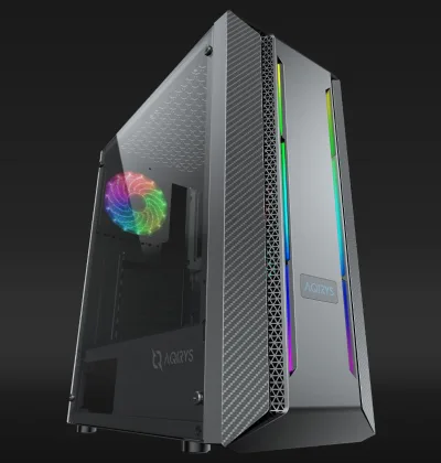 Carcasa AQIRYS MIZAR, RGB, Mid Tower, Black