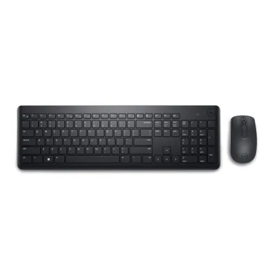 Kit Wireless tastatura si mouse Dell KM3322W, taste numerice, Negru