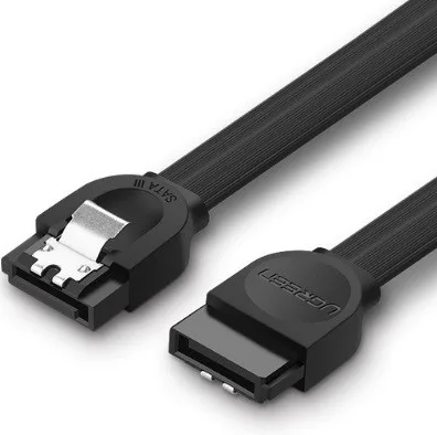 CABLU de date Ugreen, "US217", SATA 3(T) la SATA 3(T), 0.5m, negru "30796" (timbru verde 0.08 lei) - 6957303837960