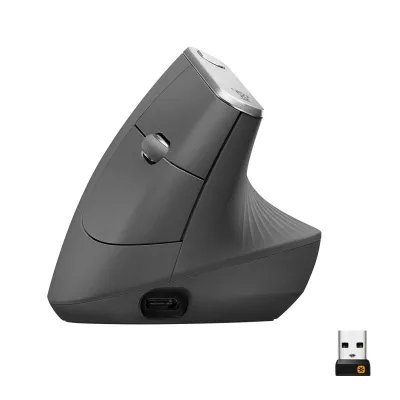 MOUSE LOGITECH, "MX", PC sau NB, wireless, 2.4GHz, optic, nespecificat, butoane/scroll 6/1, ergonomic, negru, "910-005448" (timbru verde 0.18 lei)