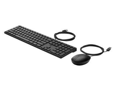 Kit Wired tastatura si mouse HP 320MK, taste numerice, Negru