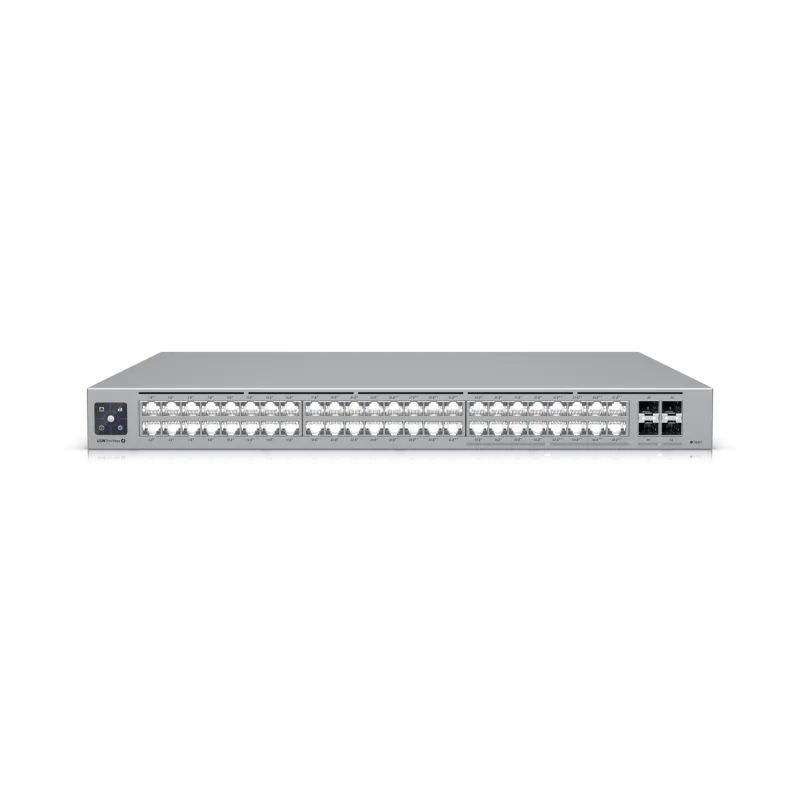 Ubiquiti 48-port-16x 2.5 GbE ports including (8) PoE+ and (8) PoE++, 32x GbE ports including (24) PoE+ and (8) PoE++, 4x 10G SFP+ ports, 720W "USW-PRO-MAX-48-POE-EU" (timbru verde 2 lei)