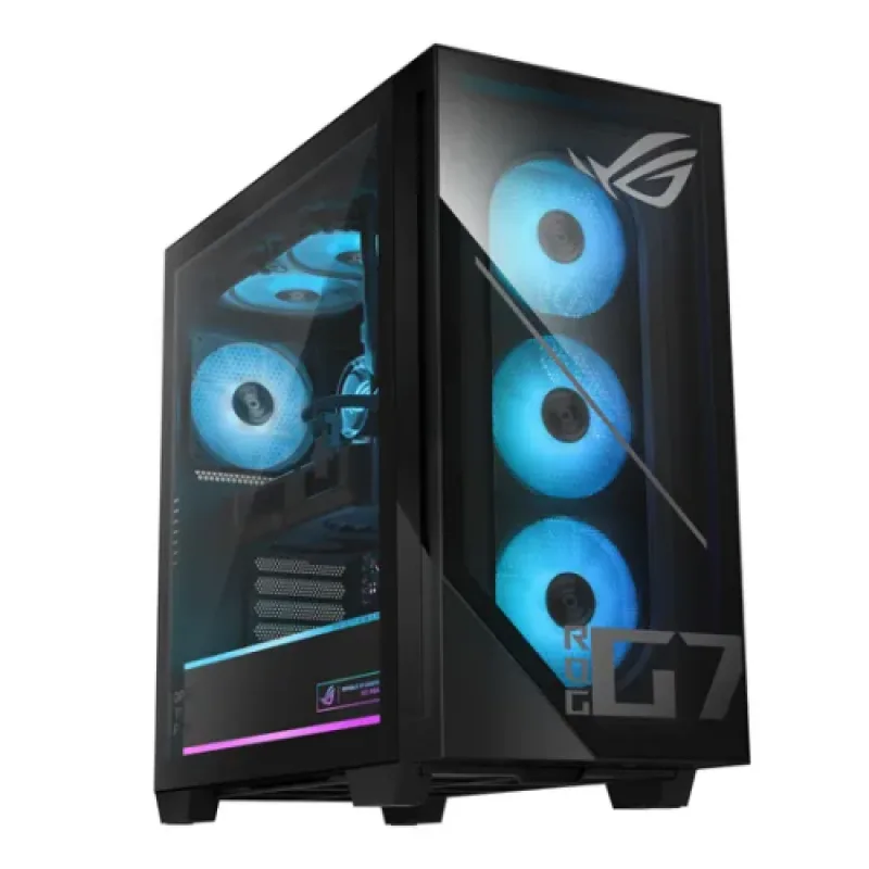 Desktop Gaming ASUS G700TF cu procesor Intel Core Ultra 7 265KF pana la 5.5 GHz, 32 GB DDR5, 1TB SSD, RTX 5070, Fara OS, Negru, 3 ani Garantie