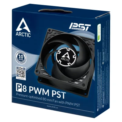 VENTILATOR ARCTIC PC, P8 PWM PST (Black),"ACFAN00150A"