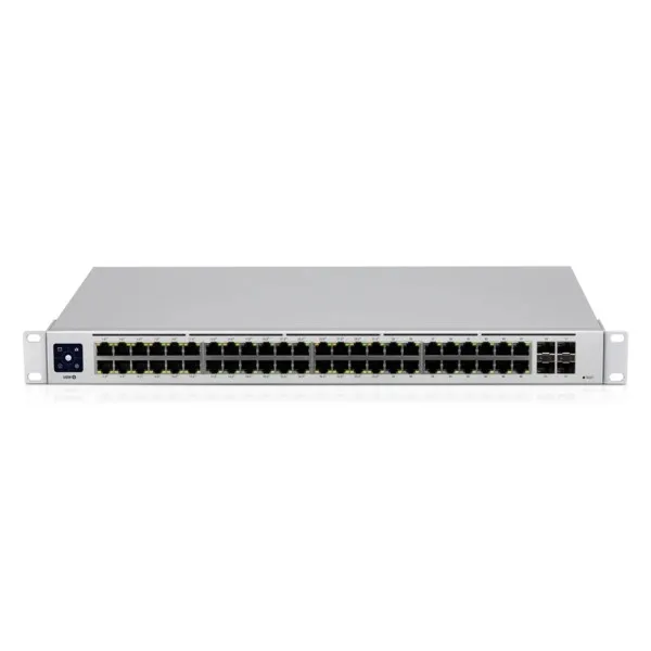 SWITCH PoE UBIQUITI, port Gigabit x 48, SFP SFP x 4, managed, rackabil, "USW-48-POE" (timbru verde 2 lei)