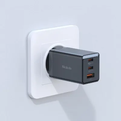 Incarcator Mcdodo GaN5 Mini Pro Fast Charger 67W, 2xType-C + 1xUSB-A, Plug EU, Negru