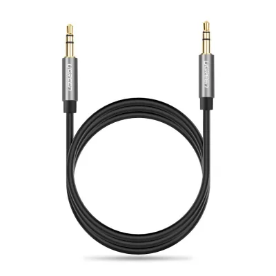 CABLU audio Ugreen, "AV119" stereo (3.5 mm jack T/T), conectori auriti, 3m, negru "10736" (timbru verde 0.18 lei) - 6957303817368