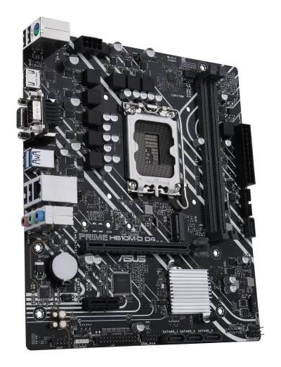 PLACA de BAZA Asus "PRIME H610M-D D4", skt LGA 1700, mATX, Intel H610, 2 x DDR4, max. 64 GB, 4 x SATA, 1 x M.2, 7.1, "PRIME H610M-D D4"