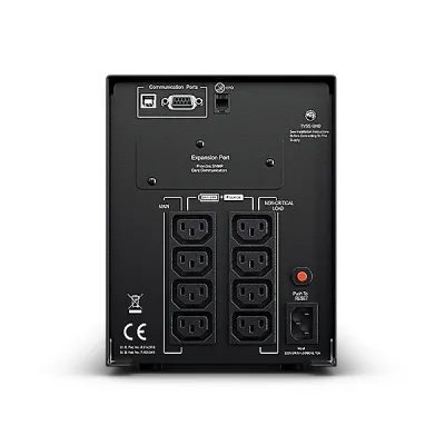 UPS CYBER POWER Line Int. cu Sinusoida Pura,tower,1000VA/900W,AVR,8xIEC,LCD,1xRBP0106,Backup 4-12 min,incarcare 8h,USB,RS232,GreenP,serie PR "PR1000ELCD" (timbru verde 11 lei)