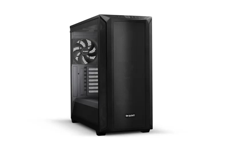 CARCASA be quiet! "SHADOW BASE 800", Middle Tower, ATX, fara sursa, 3xfan,USB 3.2 gen 1x2,USB Type-C x 1,audio+mic,PSU shroud, 7 sloturi expansiune, iluminare , negru, "BGW60" (timbru verde 0.32lei)