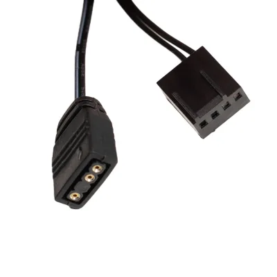 FAN HUB SPACER pt. maxim 6 ventilatoare ARGB, telecomanda pt. setat iluminarea RGB, sincronizare cu MB, alimentare 4-pin/  culori 3-pin, magnetic, black, "SPFC-ARGB-BK-6F " (timbru verde 0.18 lei)