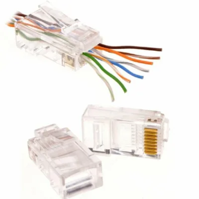 Mufa RJ45 UTP SPACER, Cat6 PassThrough, 100buc/punga, (include timbru verde 0.03lei), "SPCN-RJ45PASS-UTP-CAT6"
