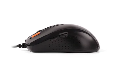 MOUSE A4tech, PC sau NB, cu fir, USB, optic, 1600 dpi, butoane/scroll 7/1, buton selectare viteza, negru, "N-70FX-BK" (timbru verde 0.18 lei)