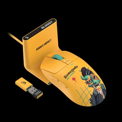Mouse A4Tech, gaming, BLOODY WAVELINK FULL,SPEED DUAL MODE WIRELESS USB RENEGADE SUNSET, "R72UltraDuo RENEGADE SUNSET", (timbru verde 0.18 lei) 4711421 000826