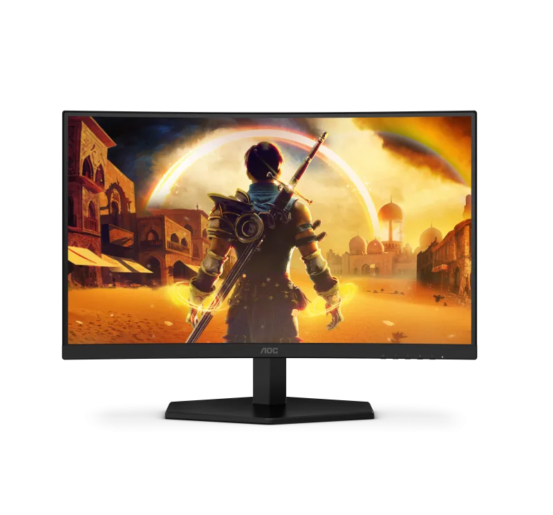 Monitor Gaming AOC C24G42FE, 24", 1920 x 1080 pixeli, Black, Red, 3 ani Garantie