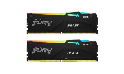 Memorie RAM Kingston FURY Beast, 64GB DDR5, 6000MHz, CL36