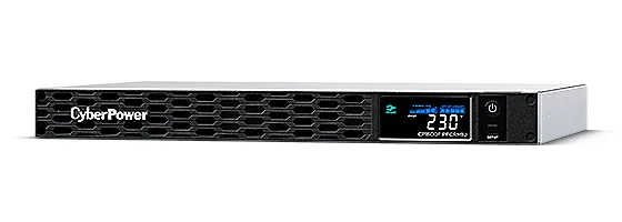 UPS CYBER POWER Line Int. cu Sinusoida Pura,rack 1U,1500VA/ 900W AVR,6xIEC,LCD,4x 6V/9Ah,Backup 2-9min,incarc.8h,USB,RS232,RJ45,slot SNMP,GreenP,seria CP "CP1500EIPFCRM1U" (timbru verde 11 lei)