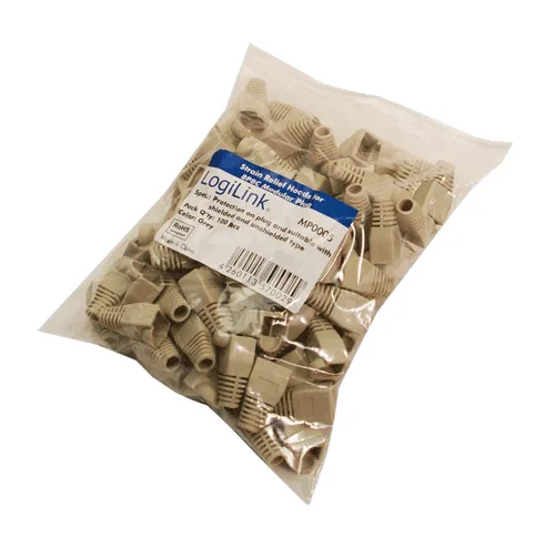 MANSON mufe RJ-45 LOGILINK pt. cablu UTP, FTP, SFTP, RJ-45 (T), plastic, 100 buc, gri, "MP0005"