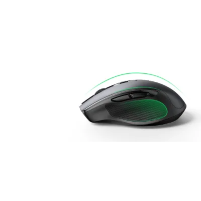 MOUSE Ugreen, "MU101" PC sau NB, wireless 2.4GHz + Bluetooth, optic, 5/1 butoane/scroll, 4000 dpi, negru "90395" (timbru verde 0.18 lei) - 6957303893959
