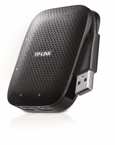 Hub USB TP-Link UH400 USB-A, 4 porturi, Negru
