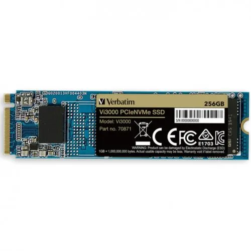 SSD Verbatim Vi3000 PCle NVMe 256GB M.2 "49373"