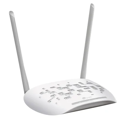 ACCESS POINT TP-LINK wireless 300Mbps, port 10/100Mbps, 2 antene externe, pasiv PoE, 2T2R, Client, Universal/ WDS Repeater, wireless Bridge, WPA/WPA2, QSS "TL-WA801N" (timbru verde 0.8 lei)