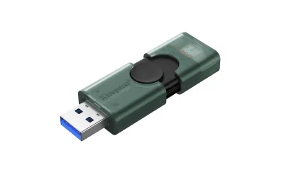 Memorie USB Kingston DataTraveler DuoG2 256 GB, USB Type-A / USB Type-C, Negru